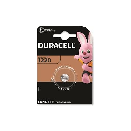 Бутонна батерия литиева DURACELL  CR1220 3V 1PK блистер